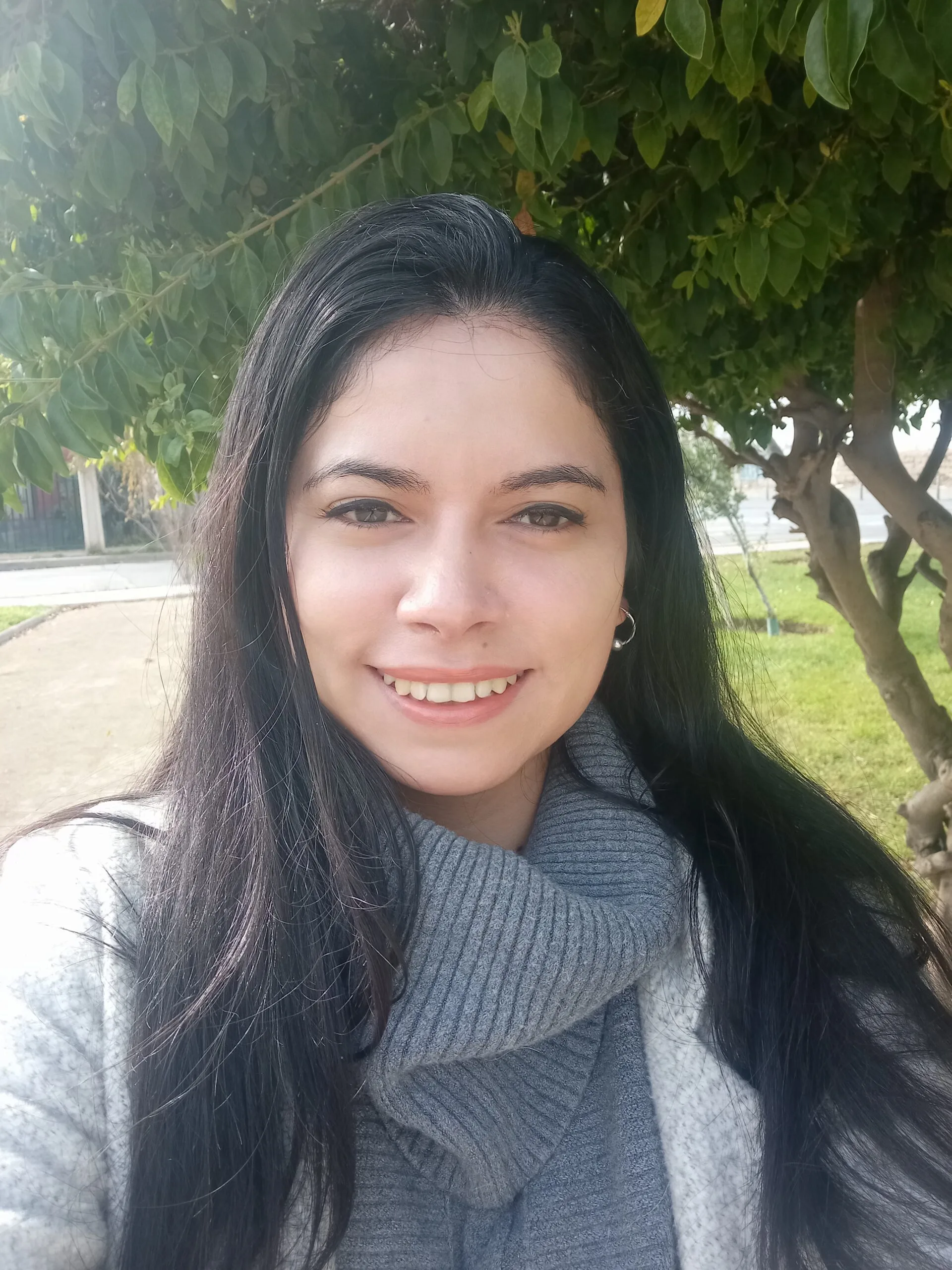 Una militante anti salmonicultura en la Superintendencia del Medio Ambiente