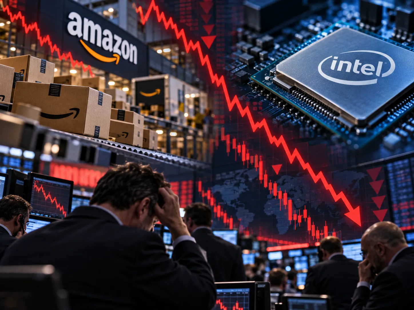 Amazon e Intel se desploman en Wall Street y aumentan las dudas sobre el negocio de la inteligencia artificial
